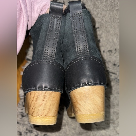 NO.6 5" Shearling Clog Boot in Black Suede size 39 (US 7.5) - Picture 11 of 13